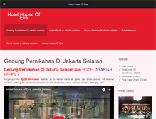 Tablet Screenshot of hotelhouseofeva.com